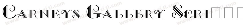 Carneys Gallery Scri字体转换